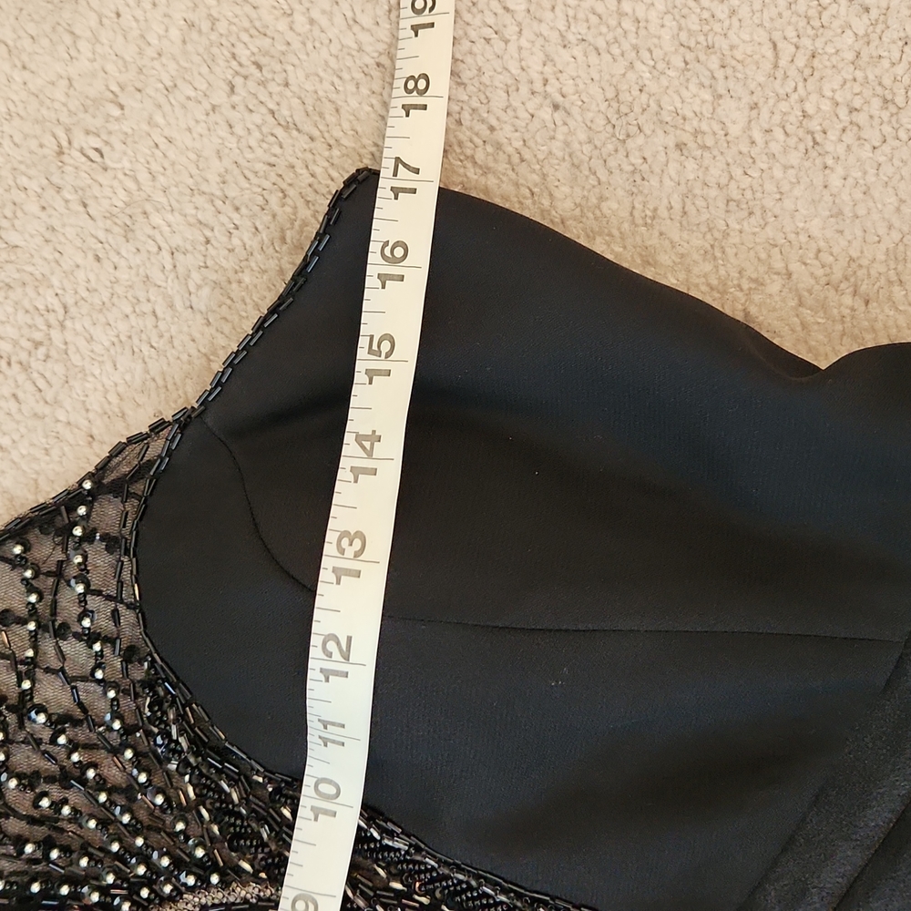 💥Alyce Designs vintage black dress with beads 3 - Picture 5 of 16